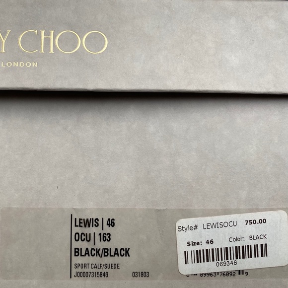 JOMMY CHOO MENS SHOES 46/13 - Picture 6 of 6